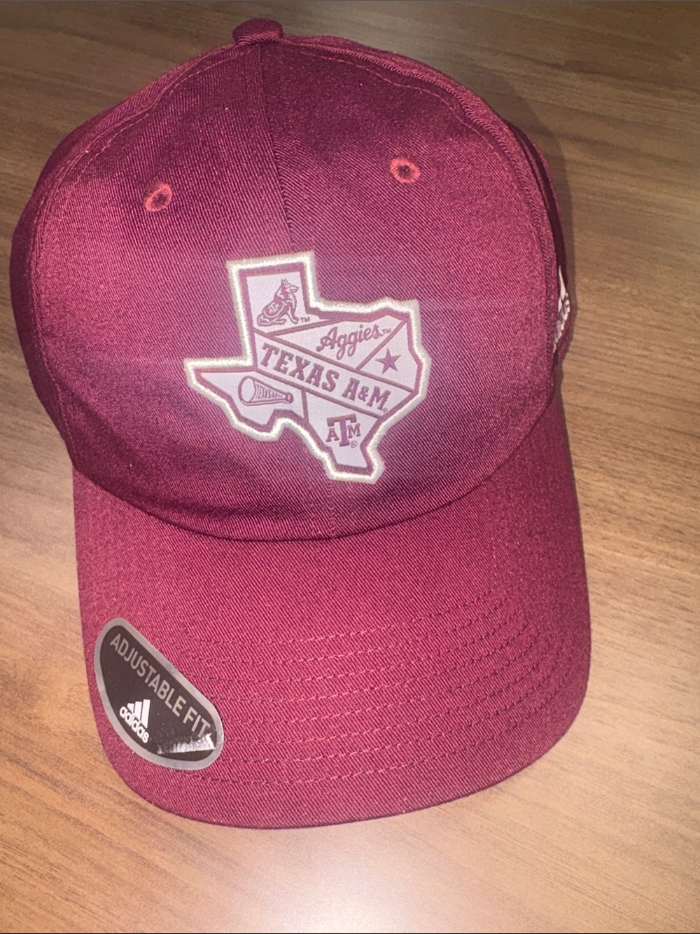 adidas Maroon Texas A&M Logo Cap